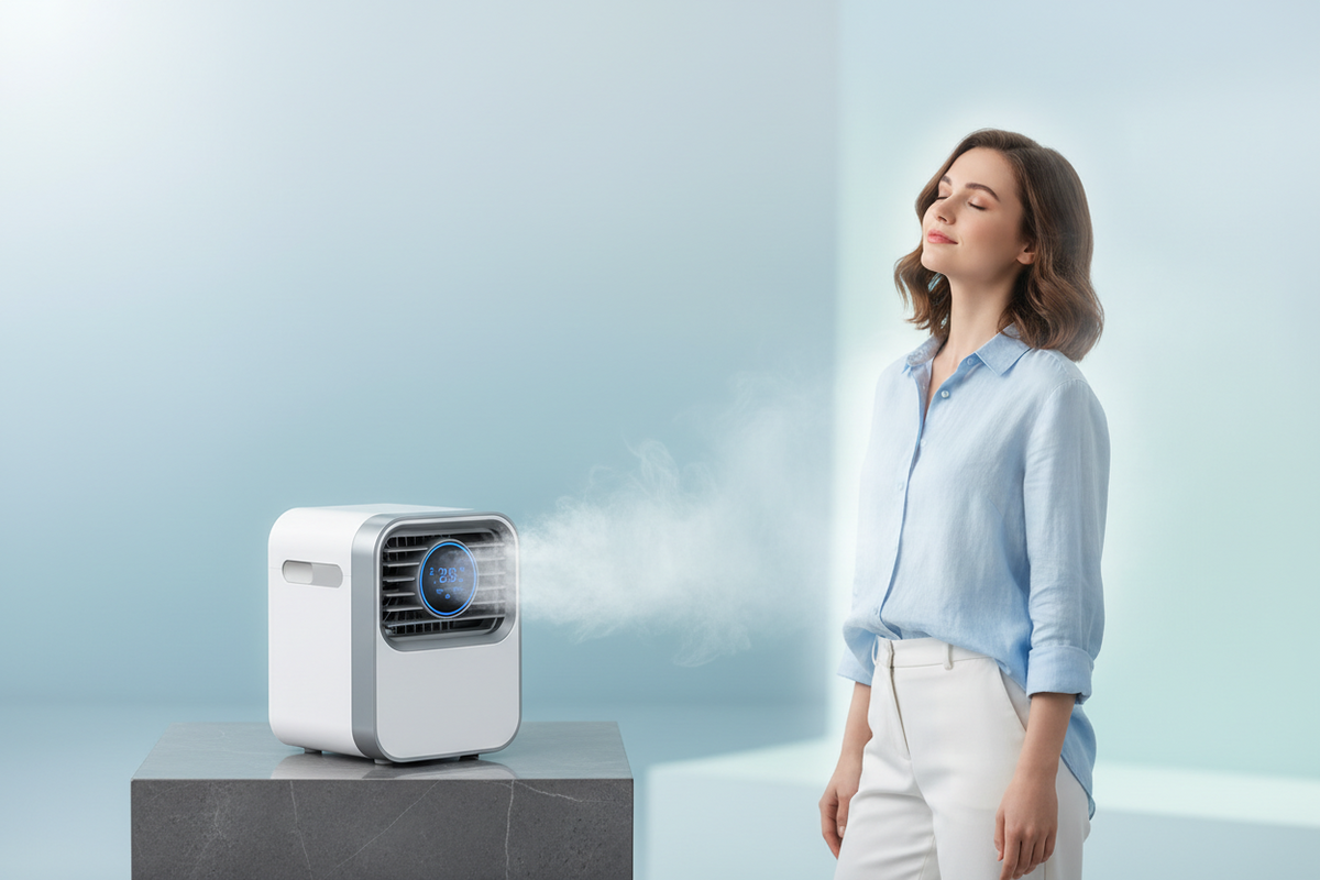 Portable Air Conditioner USB Mini Air Conditioner Air Cooler Fan Water Cooling Fan Air Conditioning Air Cooler for Home Office