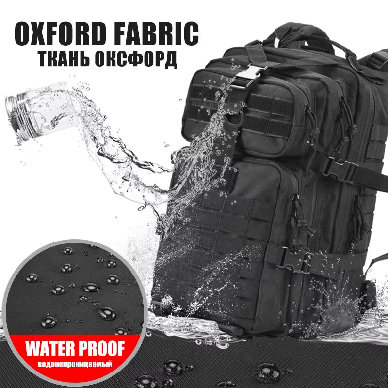 50L Man Tactical Backpacks Outdoor Traveling Bags Outdoor 3P School Pack EDC Molle Pack for Trekking Hunting Bag