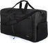 Large Duffle Bag for Travel Women & Men. Durable Lightweight Foldable Travel Duffel Bags for Traveling Women. 60L Duffle Bags for Overnight Bag with Shoe Compartment Collapsible Weekender Duffel