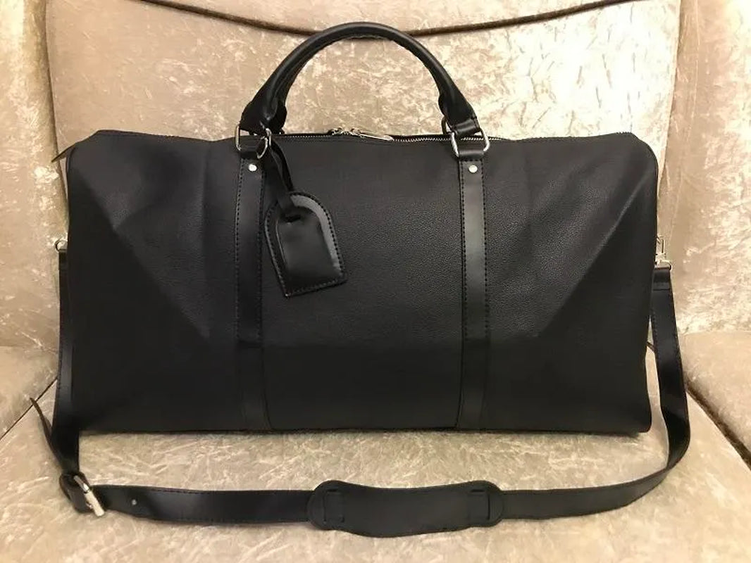 Top Quality New Men Duffle Bag Women Travel Bags Hand Luggage Travel Bags Men Pu Leather Handbags Large Crossbody Bags Totes Purse Crossbody Bag 55Cm