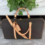 Top Quality New Men Duffle Bag Women Travel Bags Hand Luggage Travel Bags Men Pu Leather Handbags Large Crossbody Bags Totes Purse Crossbody Bag 55Cm