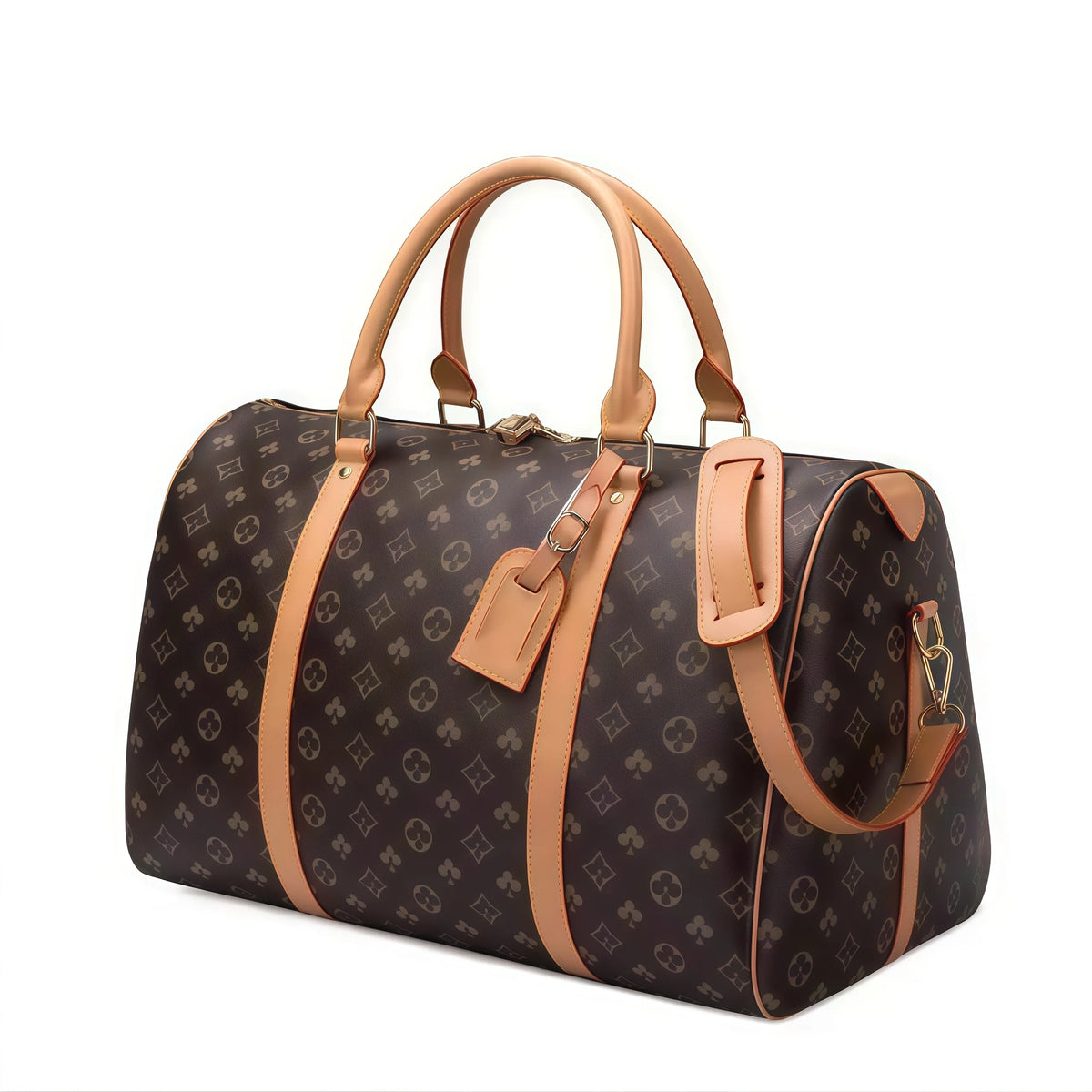 Top Quality New Men Duffle Bag Women Travel Bags Hand Luggage Travel Bags Men Pu Leather Handbags Large Crossbody Bags Totes Purse Crossbody Bag 55Cm