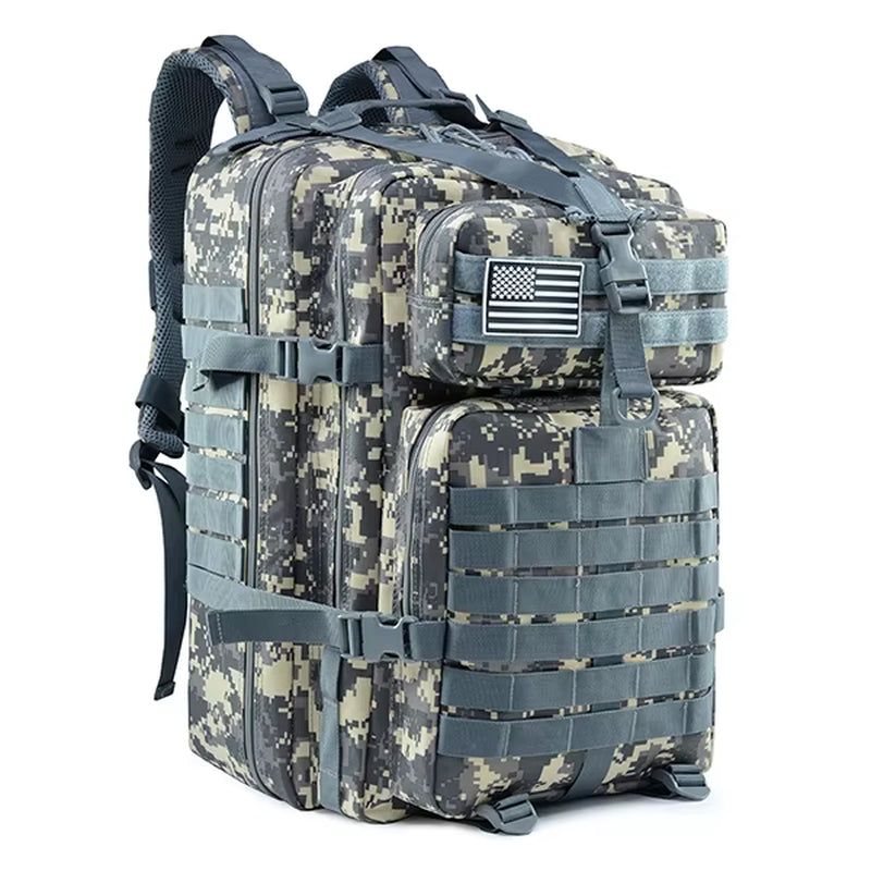 50L Man Tactical Backpacks Outdoor Traveling Bags Outdoor 3P School Pack EDC Molle Pack for Trekking Hunting Bag