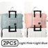2 Pack Foldable Travel Duffel Bag for Airlines Carry on Bag Weekender Overnight Hospital Tote Bag Gym Duffel Bag Women Men