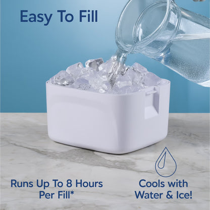 Ice Jet X3 Air Cooler, 3 Speed Portable Cooler with LED, Lightweight & Compact Space Cooler