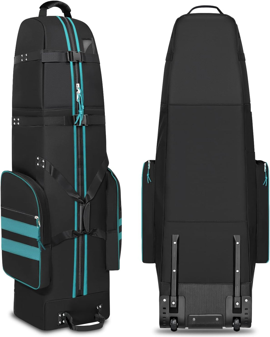 Golf Travel Bag with Wheels, Outdoors Heavy Duty 900D Polyester Waterproof Travel Golf Bags, Golf Travel Bags for Airlines, Transporting, Clubs