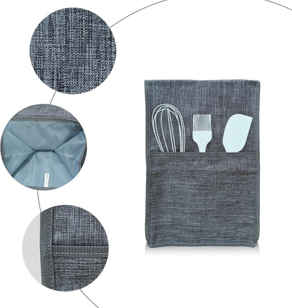 Kitchen Blender Cover,Dust-Proof Organizer Quilted Blender Covers Kitchen Mixer Protector,Blender Dust Cover with Accessory Pocket