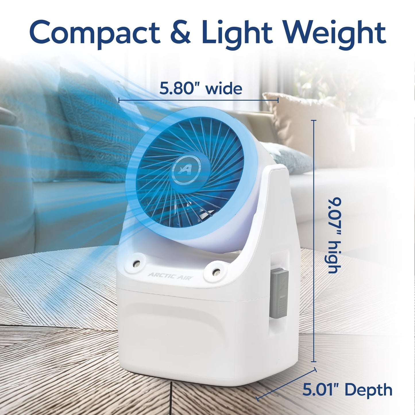 Ice Jet X3 Air Cooler, 3 Speed Portable Cooler with LED, Lightweight & Compact Space Cooler