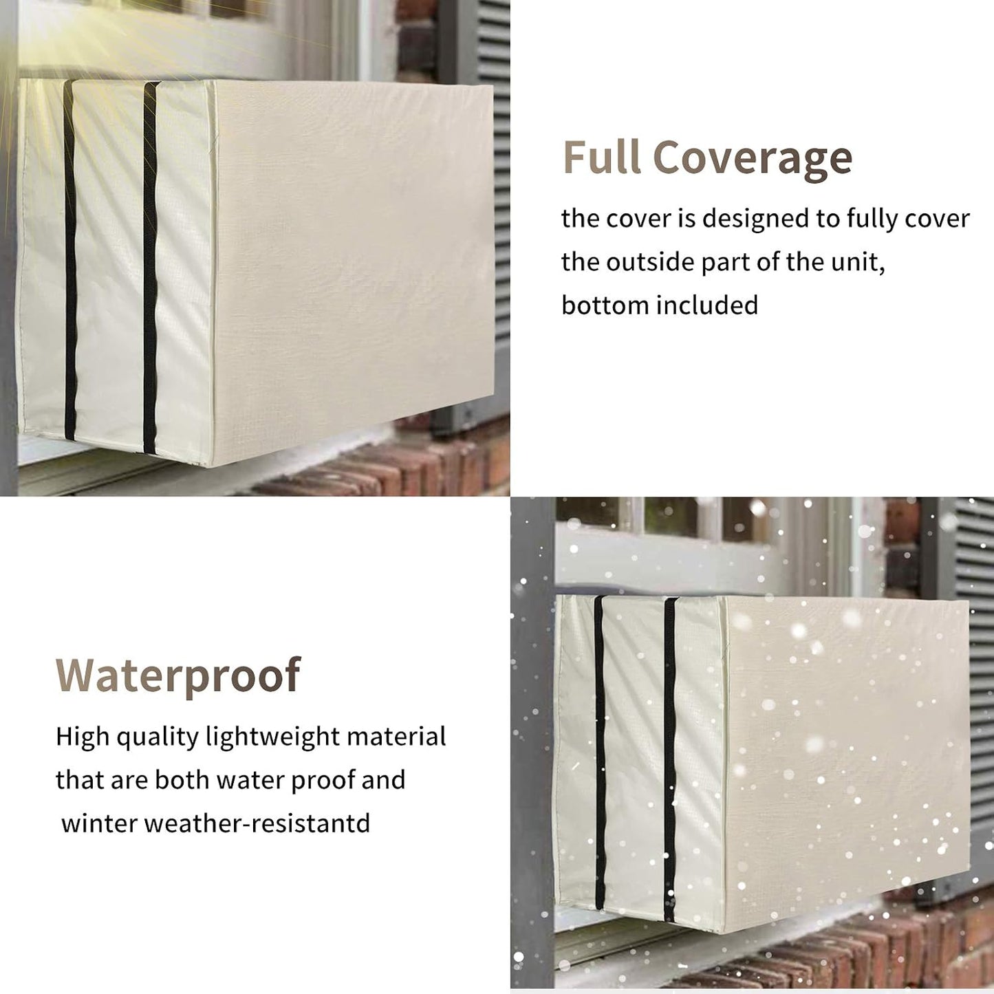 Window Air Conditioner Cover Outside,Wndow Ac Covers for Outside,Air Conditioner Covers for outside Window (25Wx20Dx17H) Air Conditioner Covers for Window Units.