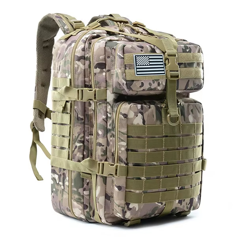 50L Man Tactical Backpacks Outdoor Traveling Bags Outdoor 3P School Pack EDC Molle Pack for Trekking Hunting Bag