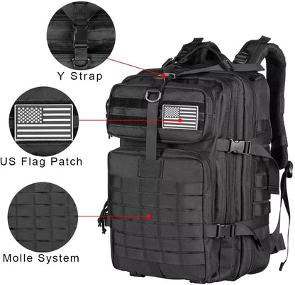 50L Man Tactical Backpacks Outdoor Traveling Bags Outdoor 3P School Pack EDC Molle Pack for Trekking Hunting Bag