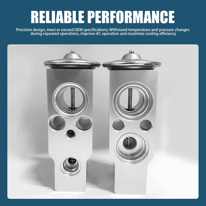 1 PC Car Air Conditioner Expansion Valve, Metal Steam Engine Air Conditioner Valve, Car Air Conditioner Spare Parts, Universal for Most Cars (Silver)