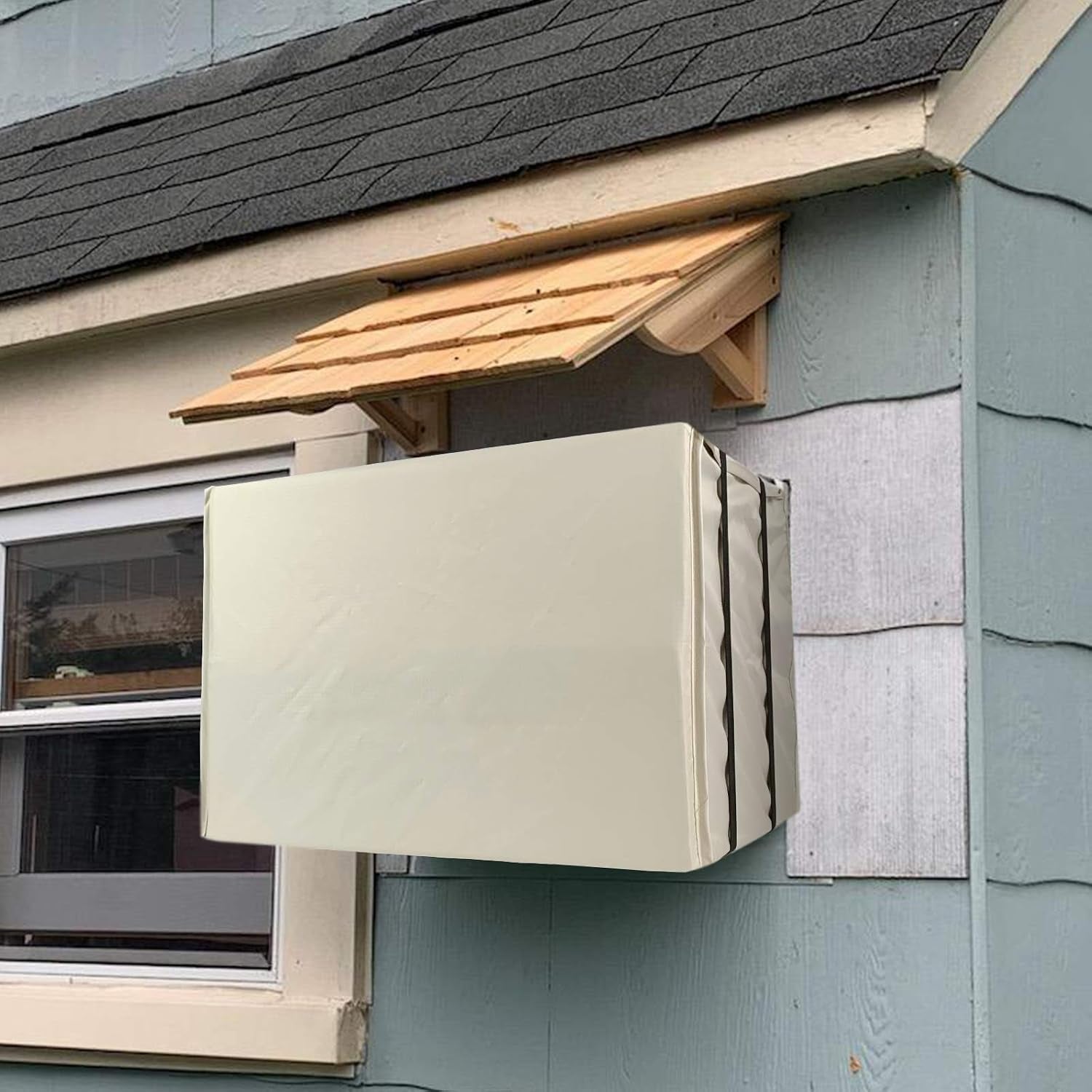 Window Air Conditioner Cover Outside,Wndow Ac Covers for Outside,Air Conditioner Covers for outside Window (25Wx20Dx17H) Air Conditioner Covers for Window Units.