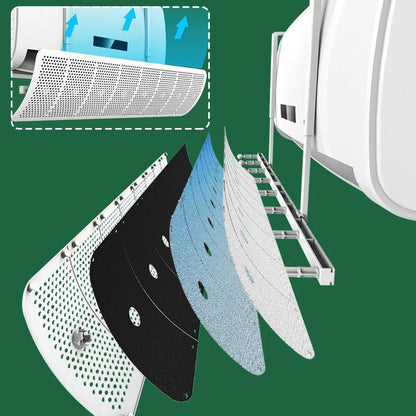 Air Conditioner Windshield External Conditioner Cover Filter Wind Deflector Air Conditioner Wall Mounted Dust Cover for Home