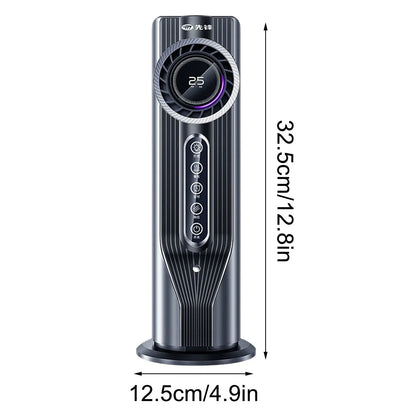 Air Conditioner Humidifier, Mini Humidifier Cooler Air Conditioner Fan, Portable Air Conditioner Fan, USB Charging Cooling Humidifier, for Nightstand Table Office Camping (Black)