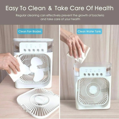 Portable Humidifier Air Cooler Mini Fan
