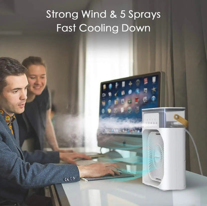 Portable Humidifier Air Cooler Mini Fan